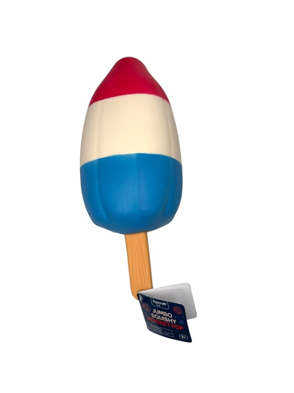 Viral Keycraft Jumbo Squishy Rocket Pop New With Tag Red White Blue
